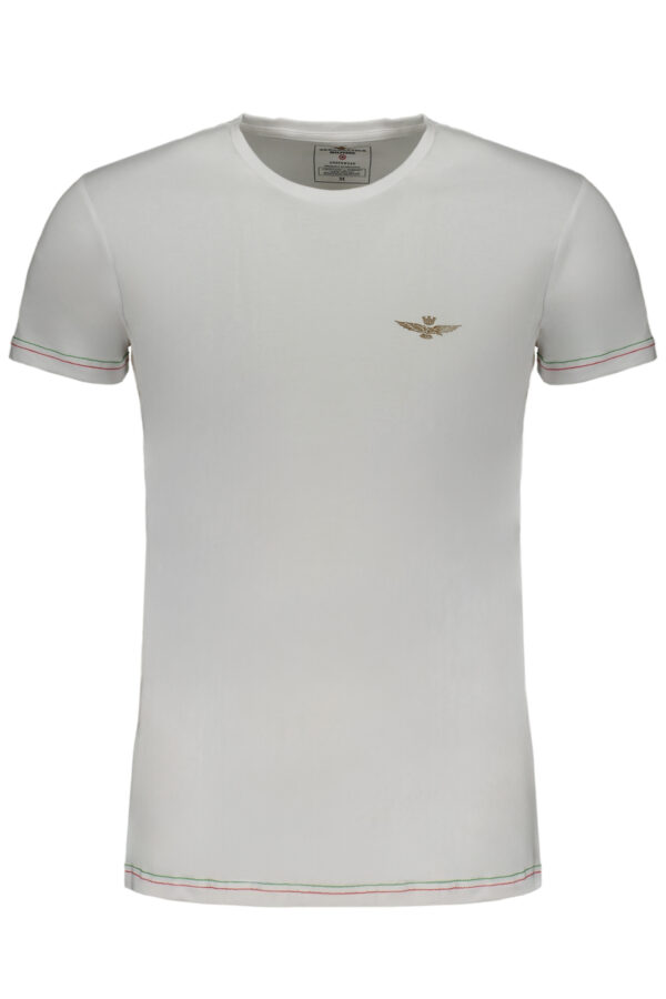 AERONAUTICA MILITARE MEN'S WHITE SHORT SLEEVE T-SHIRT