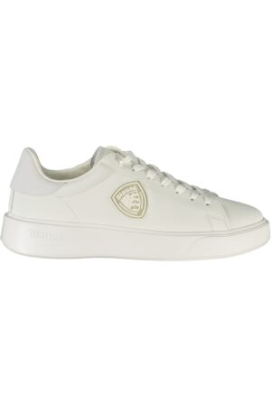 BLAUER MEN'S WHITE SPORTS SHOES