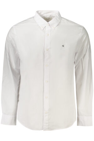 CALVIN KLEIN MEN'S LONG-SLEEVED SHIRT WHITE