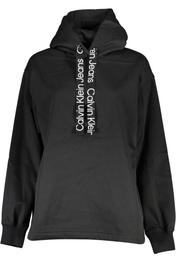 CALVIN KLEIN WOMEN'S ZIPLESS SWEATSHIRT BLACK