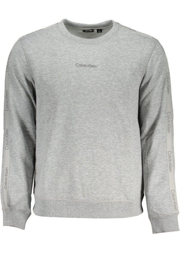 CALVIN KLEIN MEN'S GRAY ZIPLESS SWEATSHIRT