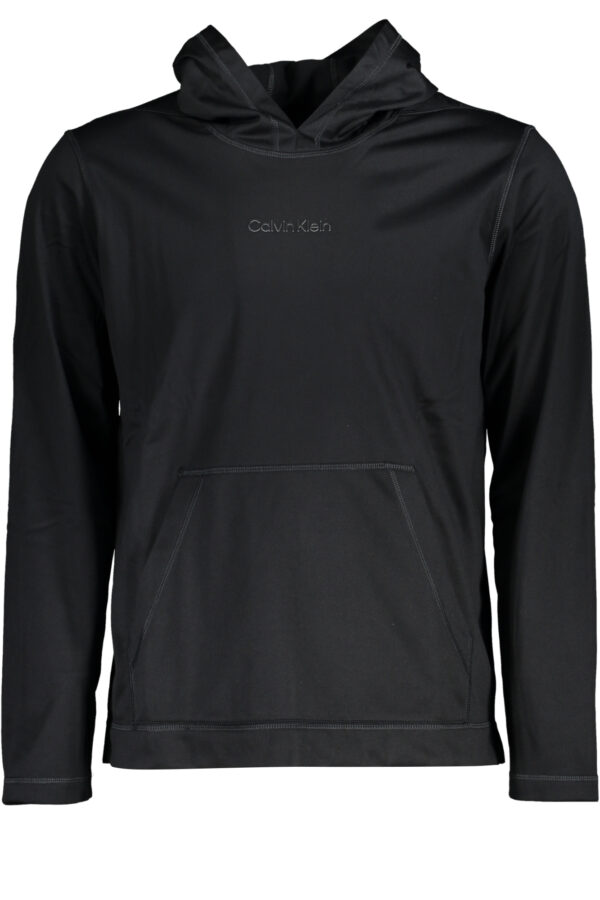 CALVIN KLEIN MEN'S BLACK ZIPLESS SWEATSHIRT