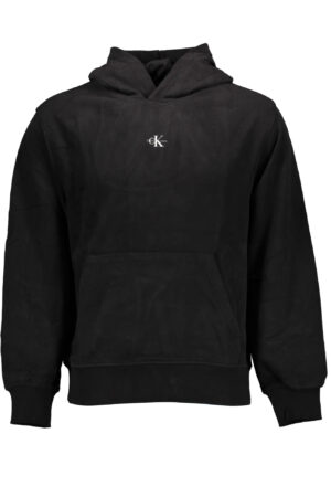 CALVIN KLEIN MEN'S BLACK ZIP-UP SWEATSHIRT