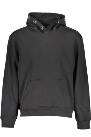 CALVIN KLEIN MEN'S BLACK ZIP-UP SWEATSHIRT