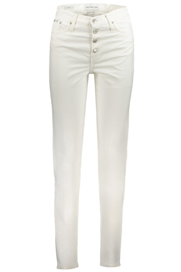 CALVIN KLEIN WOMEN'S DENIM JEANS WHITE