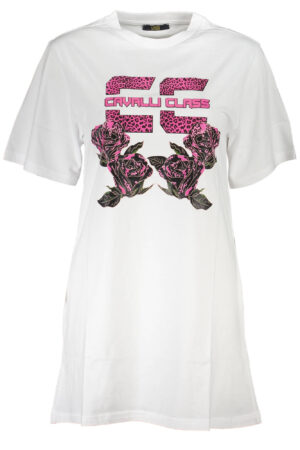 CAVALLI CLASS SHORT DRESS WOMEN WHITE