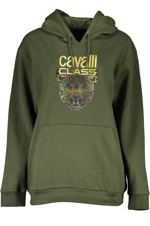 CAVALLI CLASS WOMEN'S ZIPLESS SWEATSHIRT GREEN