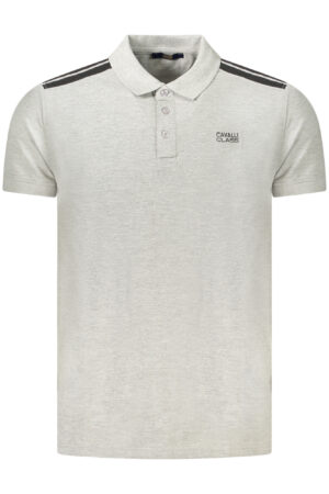 CAVALLI CLASS POLO SHORT SLEEVES MEN GREY