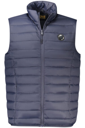 CAVALLI CLASS MEN'S BLUE SLEEVELESS JACKET