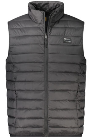 CAVALLI CLASS MEN'S BLACK SLEEVELESS JACKET