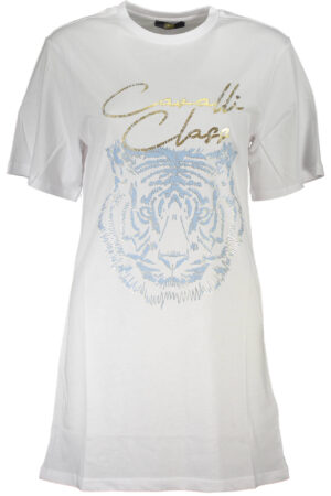 CAVALLI CLASS SHORT SLEEVE T-SHIRT WOMEN WHITE