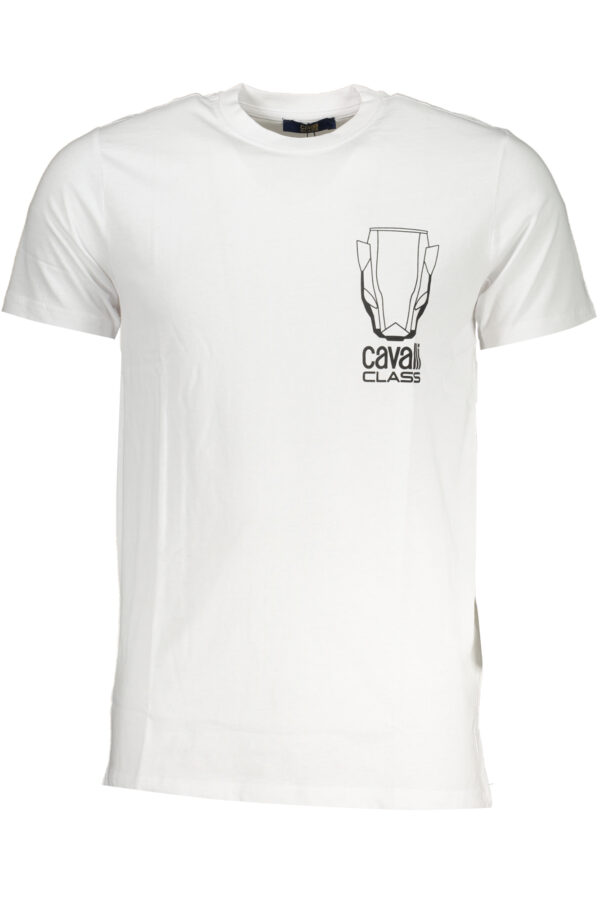 CAVALLI CLASS MEN'S SHORT SLEEVED T-SHIRT WHITE