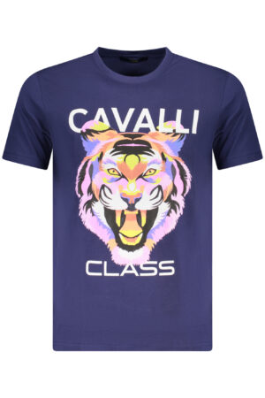 CAVALLI CLASS SHORT SLEEVE T-SHIRT MEN BLUE