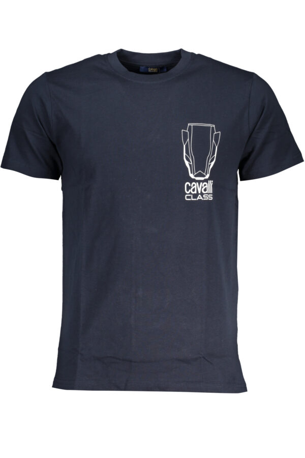 CAVALLI CLASS MEN'S SHORT SLEEVED T-SHIRT BLUE