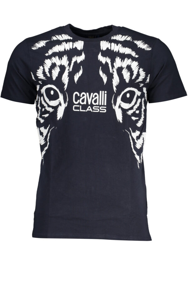 CAVALLI CLASS MEN'S SHORT SLEEVED T-SHIRT BLUE