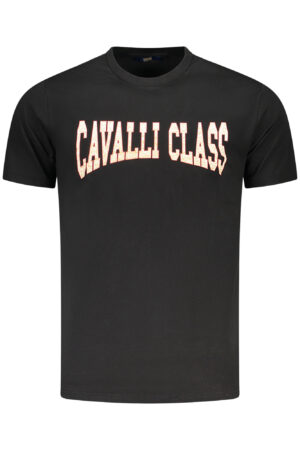 CAVALLI CLASS SHORT SLEEVE T-SHIRT MEN BLACK