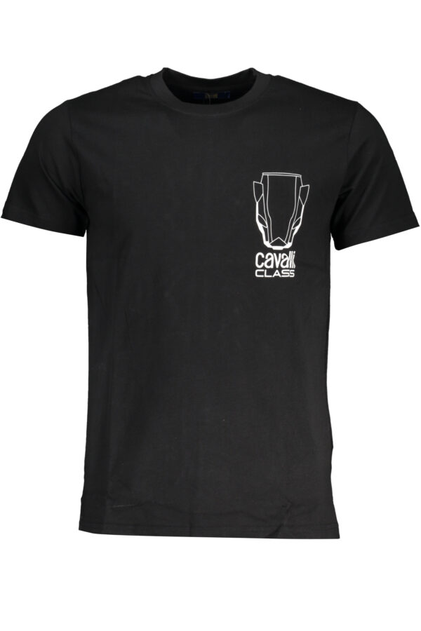 CAVALLI CLASS MEN'S SHORT SLEEVE T-SHIRT BLACK