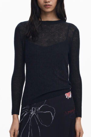 DESIGUAL WOMEN'S LONG BLACK DRESS