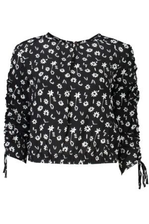 DESIGUAL LONG SLEEVE SHIRT WOMEN BLACK