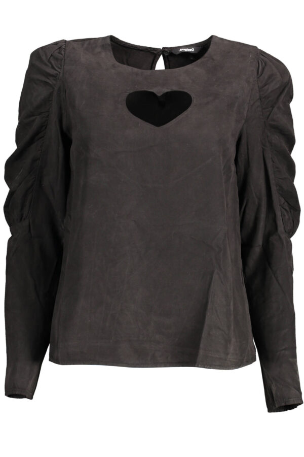 DESIGUAL LONG SLEEVE SHIRT WOMAN BLACK