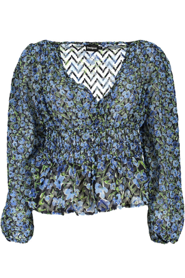 DESIGUAL WOMEN'S BLUE SWEATER