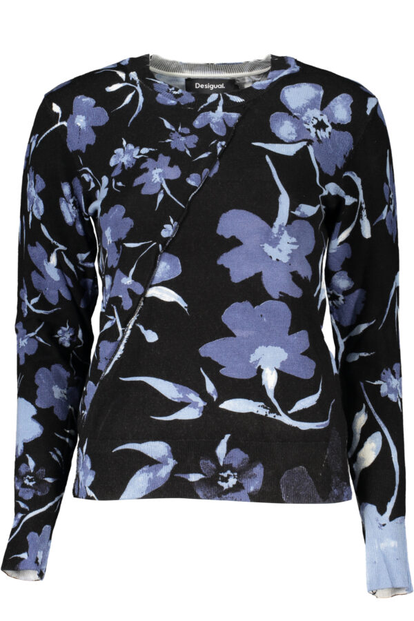 DESIGUAL BLACK WOMEN'S SWEATER