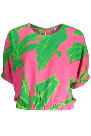 DESIGUAL WOMEN'S SHORT SLEEVE T-SHIRT PINK