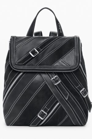 DESIGUAL WOMEN'S BLACK BACKPACK