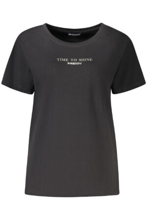 FREDDY WOMEN'S SHORT-SLEEVE T-SHIRT BLACK