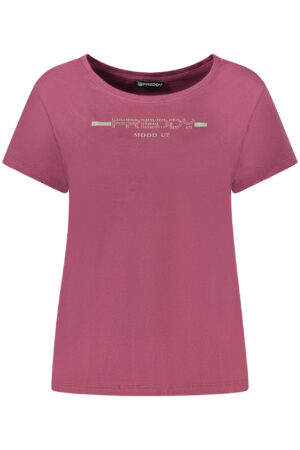 FREDDY WOMEN'S PURPLE SHORT-SLEEVE T-SHIRT