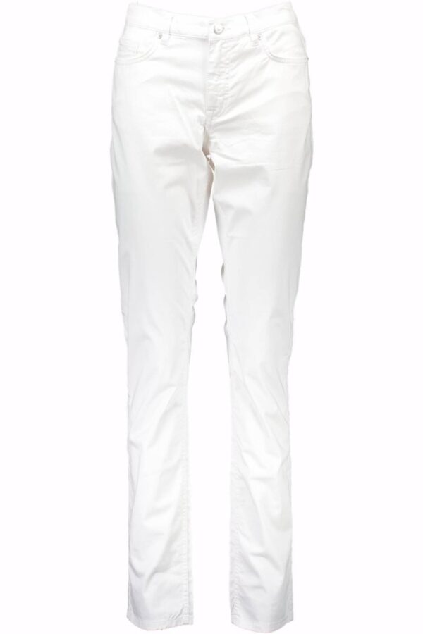 GANT WOMEN'S WHITE TROUSERS