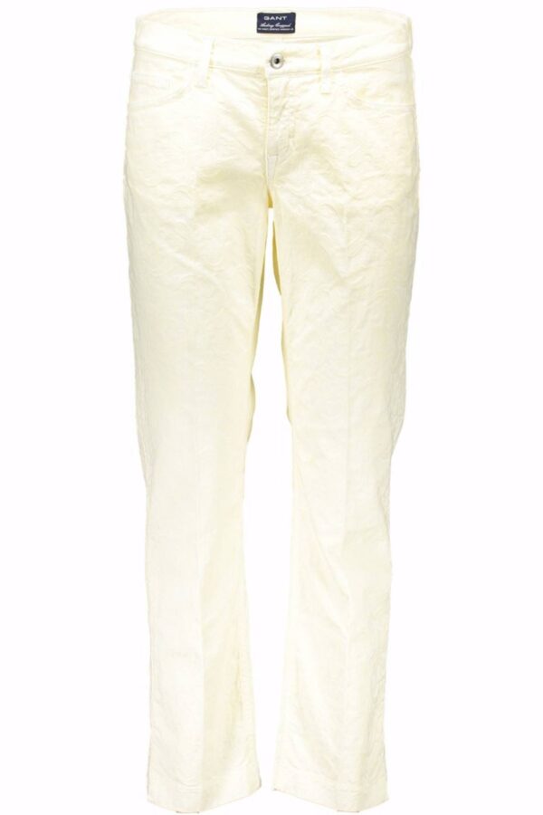 GANT WHITE WOMEN'S TROUSERS