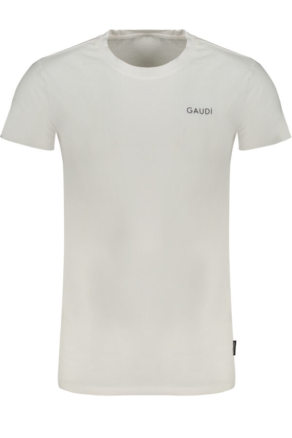 GAUDÌ MEN'S WHITE SHORT SLEEVE T-SHIRT