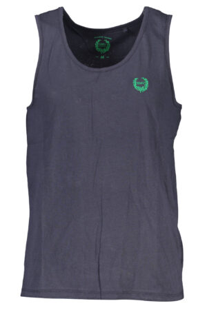 GIAN MARCO VENTURI MEN'S BLUE TANK TOP