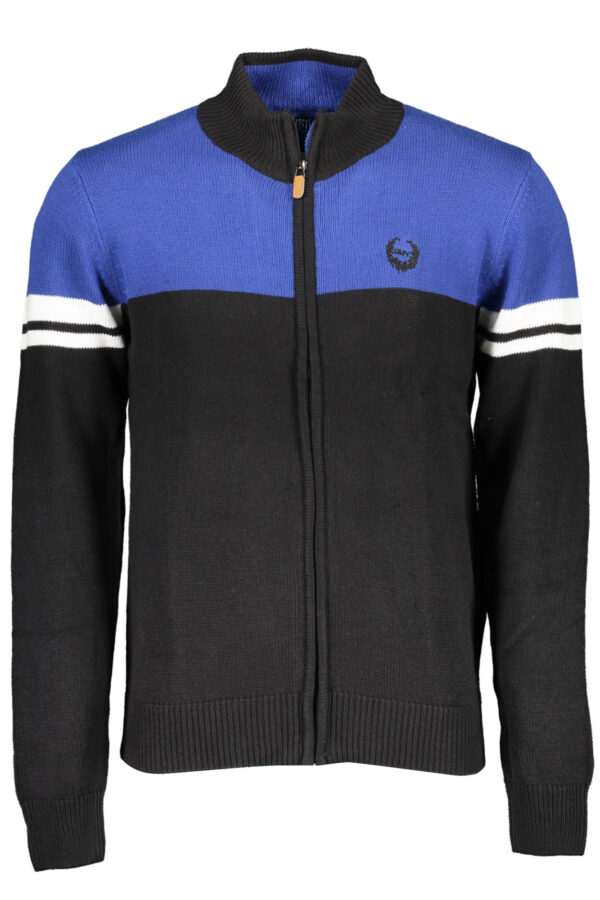 GIAN MARCO VENTURI MEN'S BLACK CARDIGAN