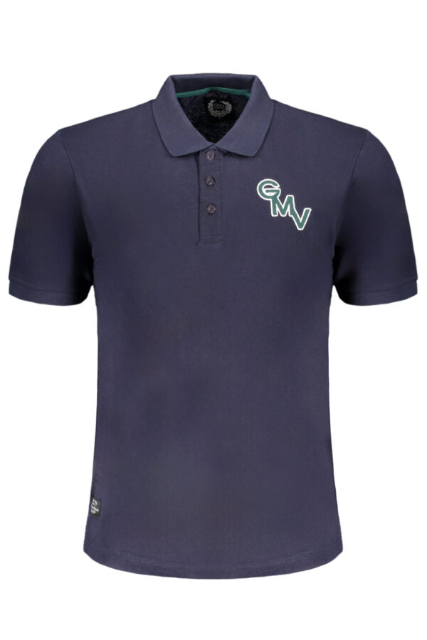 GIAN MARCO VENTURI MEN'S SHORT SLEEVED POLO SHIRT BLUE