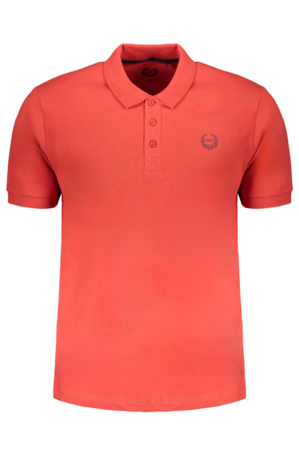 GIAN MARCO VENTURI MEN'S RED SHORT SLEEVED POLO SHIRT