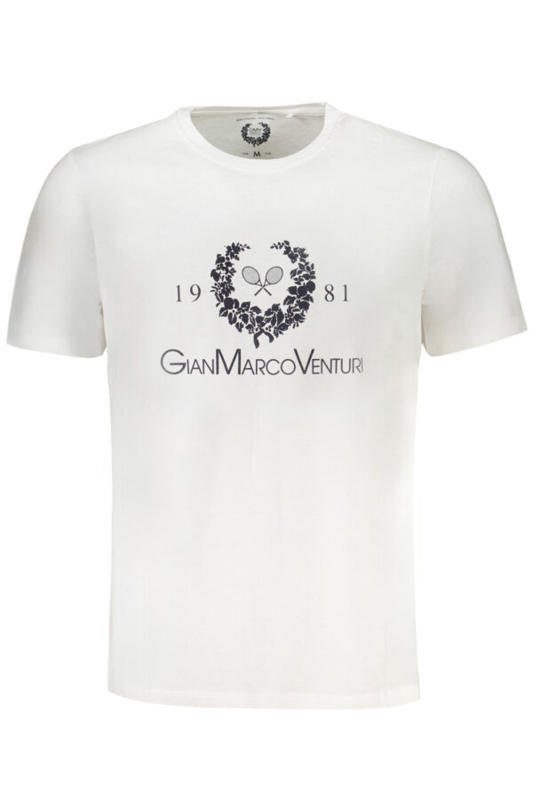 GIAN MARCO VENTURI MEN'S SHORT SLEEVED T-SHIRT WHITE