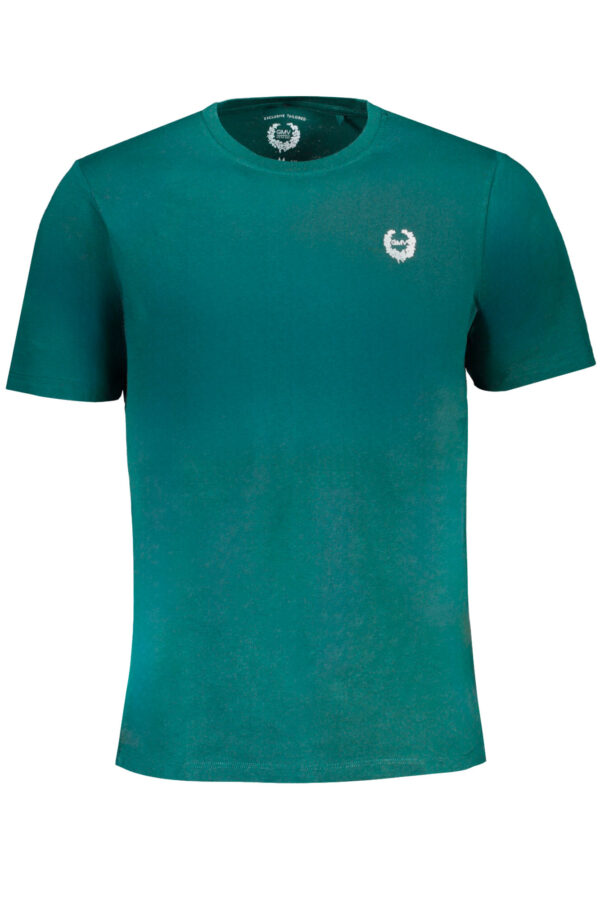 GIAN MARCO VENTURI GREEN MEN'S SHORT SLEEVED T-SHIRT