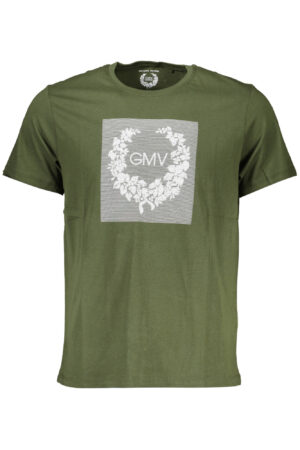 GIAN MARCO VENTURI MEN'S SHORT SLEEVE T-SHIRT GREEN
