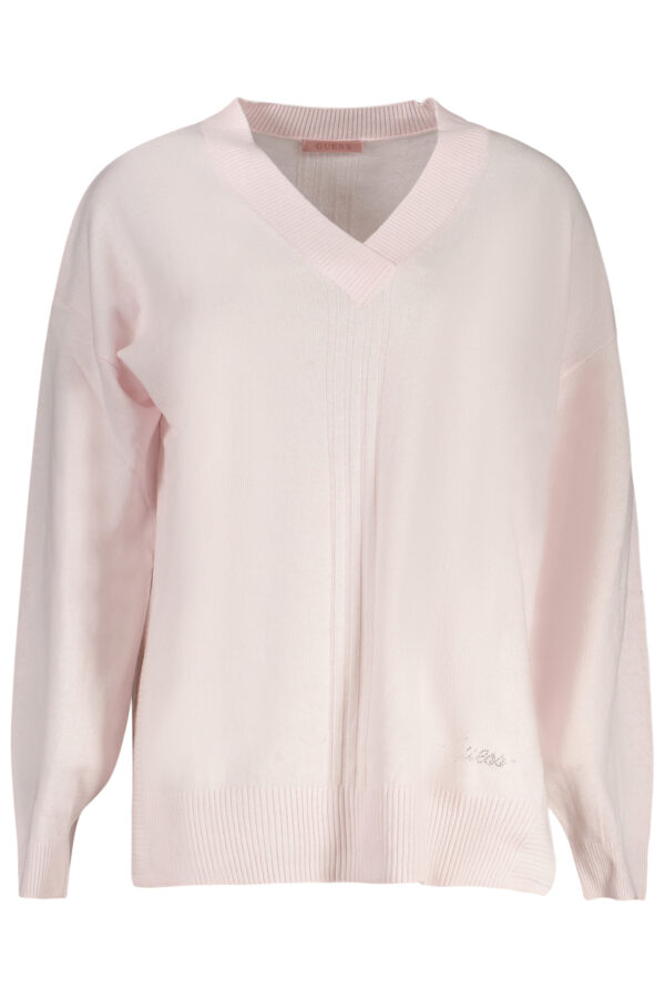 GUESS JEANS WOMEN'S PINK SWEATER