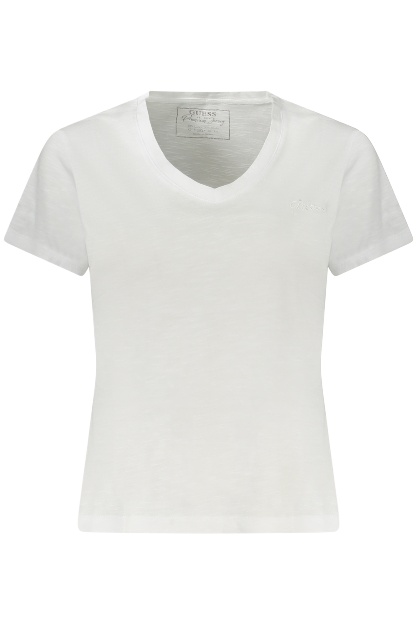 guessjeanst-shirtmanichecortedonnabianco_1