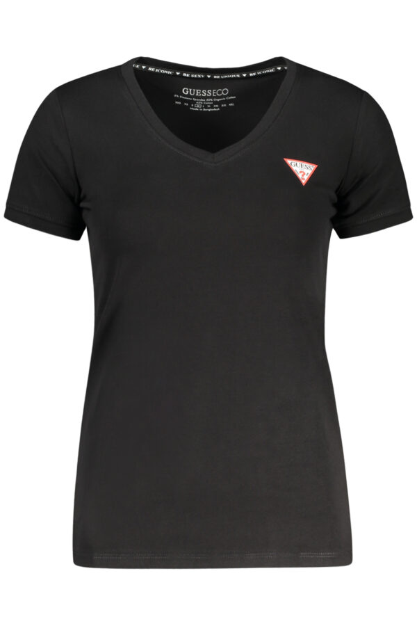 GUESS JEANS SHORT SLEEVE T-SHIRT WOMEN BLACK