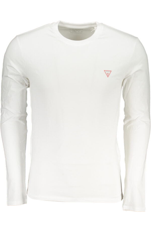 GUESS JEANS MEN'S LONG SLEEVE T-SHIRT WHITE