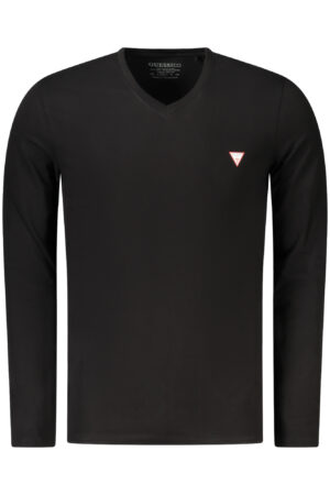 GUESS JEANS LONG SLEEVE T-SHIRT MEN BLACK