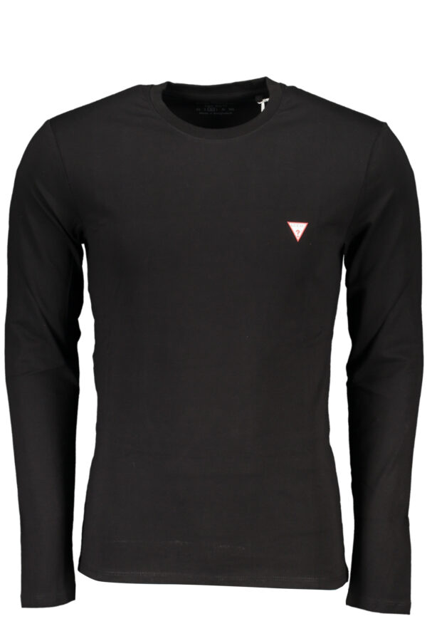 GUESS JEANS MEN'S LONG SLEEVE T-SHIRT BLACK