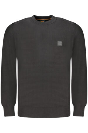 HUGO BOSS MEN'S BLACK SWEATER
