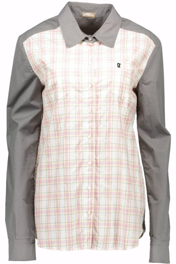 JOHN GALLIANO WOMEN'S LONG SLEEVE SHIRT GRAY