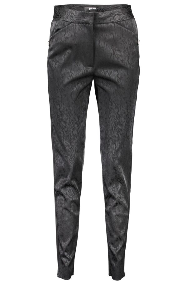 JUST CAVALLI WOMEN'S BLACK TROUSERS