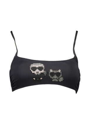 KARL LAGERFELD BEACHWEAR SWIMSUIT TOP WOMEN BLACK